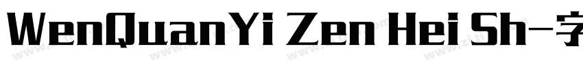 WenQuanYi Zen Hei Sh字体转换